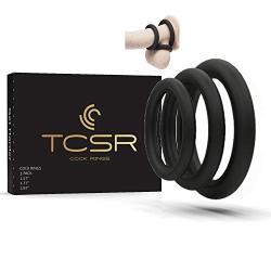 TCSR Super Soft Silicone Cock, Penis Ring For Male - 3 Different Size - For Better Sex, Stronger Erections & Better Blood Flow