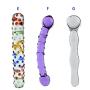 Rbenxia 7 Types Set Crystal Glass Anal Plug New Top Unique Design Sex Toy Adult Products Crystal Glass SM G-spot Pleasure Anal Butt Plug Stimulator