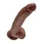 Pipedream King Cock with Balls, Brown, 9 Inch