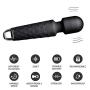 Destary Handheld Powerful Whisper Quiet Personal Cordless Electric Wireless 20 Vibration Models Wand Massager for Neck Shoulder Back Body Relax, Sports Recovery and Muscle Aches Toy Gifts-Black Mini Destary Handheld Powerful Whisper Quiet Personal Cordless Electric Wireless 20 Vibration Models Wand Massager for Neck Shoulder Back Body Relax, Sports Recovery and Muscle Aches Toy Gifts-Black Mini