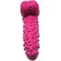 FAAK Silicone Bumpy Dildo G-Spot Novelties Female Masturbator Soft Flexible Adult Toy Cock with Suction Base Waterproof (Pink)