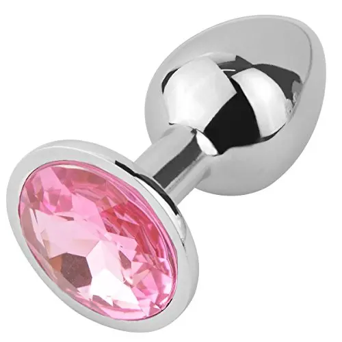 Hmxpls Pink Jeweled Beginners Butt Plug Sex Love Games Personal Massager for Women Men Couples Lover, 0.3 Ounce Hmxpls Pink Jeweled Beginners Butt Plug Sex Love Games Personal Massager for Women Men Couples Lover, 0.3 Ounce