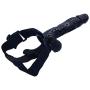 Massage Wand UniSêx Strap On Toy Waist Adjustable Double Role Play Silicone Black Quiet Powerful Pleasure Wand Couple Role Play Blue Waterproof