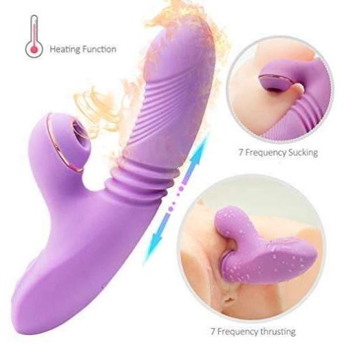 Adùllt Toy for Women Pleasure Sùck and Líck Sucking Thrusting Clitorial Toy Wearable Vibrate Thing for Woman Waterproof Masturbers