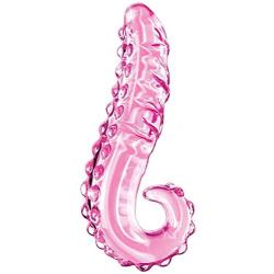 Crystal Glass Pleasure Wand Dildo Penis - AKStore - hand blown glass massager - pink