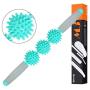 Muscle Roller Stick, Restore Pressure Point Muscle Roller Massage Stick, Flexible Body Massage Stick with Soft Spikes for Reducing Body Muscle Soreness (Green)