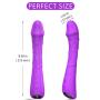 G Spot Vibrator with Fexible Shaft 9 Strong Vibration Patterns for Multiple Orgasms, PALOQUETH Waterproof Personal Dildo Vibrator for Clit Stimulation, Soft Silicone Rechargeable