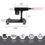 Y-Not Automatic Love Machine, Fast Pumping and Thrusting Multi-Speed Telescopic Hands-Free Dildo Retractable Masturbation Sex Toys for Women and Men with 8 Attachments