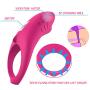 Vibrating Cock Ring - Remote Control - Cockring Full Silicone Waterproof Rechargeable Penis Ring Vibrator - Best Sex Toy for Male or Couples - Enhancing Last Longer Orgasm - Vagina Massage Toys Gift