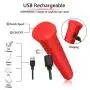 Bullet Vibrator - Silicone Mini Clit G Spot Vibrator with 16 Vibration Modes for Travel Waterproof Rechargeable Clitoral Stimulator Adult Sex Toys for Women and Couples (Red)