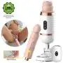 Adult Machine Gun Massage Powerful Retractable Machine Multi-Angle Adjustable Adult Toy, Automatic Machinegun Powerful Thrusting Actions,Flesh