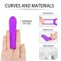 Mini Finger Vibrating Sucking Toys with 9 Thrusting & Sucking Modes,Female Oral Tongue Stimulator Waterproof Handheld Wand Massager with Vibrating, 100% Medical Silicone,USB Rechargeable
