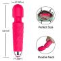 Power Wand Massager, Wireless Waterproof USB Rechargeable Massager Wands with Powerful Frequency for Muscles Handheld & Sports Recovery - Pink