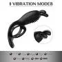 Penis Ring Vibrator with Rabbit Ears 9 Vibration Modes Wireless Remote Control for Couples Play, PALOQUETH Rechargeable Mens Vibrating Cock Ring Waterproof for Longer Harder Erection Penis Ring Vibrator with Rabbit Ears 9 Vibration Modes Wireless Remote Control for Couples Play, PALOQUETH Rechargeable Mens Vibrating Cock Ring Waterproof for Longer Harder Erection