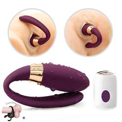 U Shape Six Toys for Couples kit Massage bulletFemale Toy with Remote, Quiet Women Toys for Pleasure on Prime Vibrartorfor Women,T Shirt