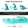 Thrusting Rabbit Vibrator with 3 Powerful Thrusting Actions 7 Vibration Modes for G Spot Clitoris Stimulation, PALOQUETH Waterproof Dildo Bunny Vibrator Personal Sex Toy for Women, Rechargeable Blue Thrusting Rabbit Vibrator with 3 Powerful Thrusting Actions 7 Vibration Modes for G Spot Clitoris Stimulation, PALOQUETH Waterproof Dildo Bunny Vibrator Personal Sex Toy for Women, Rechargeable Blue