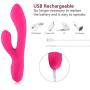 One-Touch Mini Personal Massager USB Charging Waterproof Dual Motor for Bedroom,Bathroom, Pool, Beach, Party