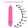 BEISHIDAR Portable Mini Bullet, Waterproof and Powerful Vibrating Mini Wand, Multi Speed - 3.7" 0.75"