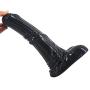 Big Animal Horse Dildo G Spot Stimuating Solid Ribbed Big Cock Size Female Masturbate Sex Toys Fetish Product Couple Flirting (Black)