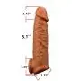Penis Sleeve Reusable Condoms for Men Penis Enlargement Delay Ejacuation Trainer Penisring Condones Safer (B)