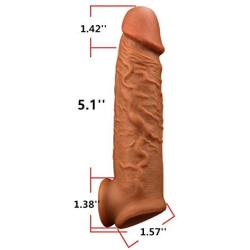 Pênňís Sleeve Extender Delay Éjá-cúlátion Silicone Pênňís Ring C-lītǒrís S-timùlátiòn Ring for Men 1541