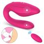 Clitoral G-spot Couples Vibrator - Adorime Wireless Anal Clitoris Stimulator, Waterproof Vaginal Massager with 10 Powerful Vibrating Modes, Rechargeable Adult Sex Toys for Women Masturbation(Pink)