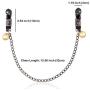 RYOZOCH Adjustable SM Nipple Clamps Fetish Teasers Breast Clit Sensual Bondage Restraint Kits (Clamps w/Chain, Style #1)
