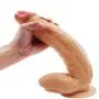 HAPPYWOTST 11.8 Inch Extra Long Women Personal Relax Massager PVC Toys with Handsfree Suction Cup Box Body Soft
