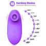 BOMBEX Clitoral Sucking Vibrator, Clit Sucker with 10 Frequencies, Waterproof & Rechargeable Clitoris Nipple Stimulator, Adult Sex Toy for Women Couple (Purple)