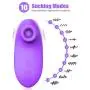 BOMBEX Clitoral Sucking Vibrator, Clit Sucker with 10 Frequencies, Waterproof & Rechargeable Clitoris Nipple Stimulator, Adult Sex Toy for Women Couple (Purple)