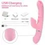 Guiseniour 7 Modes of Vibranting Massagers with Soft Tongue for Women Thrusting Rotating Vibrantor for Private Part and Heating Function3 in 1 Design