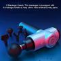zubreath Handheld Massage Gun, Eletronic Deep Tissue Muscle Massage Gun with 6 Head and 3 Speed, Professional Personal Massage Device