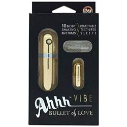 Golden Triangle Ahh Vibe Bullet Of Love Remote Control Bullet, Gold
