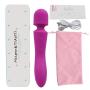 LED Body Heating  Massager with Powerful Speeds 10 Vibration Modes, Portable Personal Rechargeable Massager, Handheld Waterproof Massager Therapy Back Neck Muscle Aches Sports Recovery (Purple)