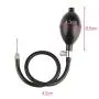 Leather Bondage Inflatable Strap-on Mouth Gag Masks - Faux Leather Lockable & Panel Gag Open Mouth Plug Breathable Restraint Head Hood for Unisex Adults Couples, BDSM/LGBT Fetish Hood