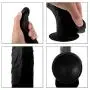 JHKJDF Remote Controlled Rotating Waterproof Massage Soft-Ďîldɔ Wand Personal Handsfree Full Body Massager(Colour: Black)