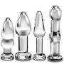 LLFX Crystal Clear Glass Backyard Toy Smooth and Comfortable 4 Piece Set Couple Sharing Toys Backpack