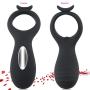 Lfcmf Multiple Speed Waterproof USB Rechargeable Easy to Clean Massage Tools Male Ring Massage with Remote Control Toys for Men and Couples