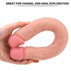 LIUFEIJIE Realistic Double Ended Dilldó Defined Heads Veined Shaft for Beginners Advanced Users, 14 Inch Double Dilldó for Couples Vaginal Anall Play