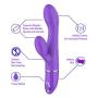 G-Spot Rabbit Waterproof Vibrator with Lifelike Texture for Women Clitoris Stimulation | Lyps Holly - Flexible Silicone Dildo Clit Dual Action Stimulator with 10 Powerful & Silent Vibration Patterns