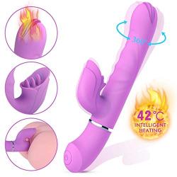 Hands Free Play Thrusting Adult Wireless Remote Control Machine Automatic Massage with Heating & Hand Free Suction Cup 10 Adjustable Telescopic Speed Realistic Silicone