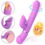 Hands Free Play Thrusting Adult Wireless Remote Control Machine Automatic Massage with Heating & Hand Free Suction Cup 10 Adjustable Telescopic Speed Realistic Silicone