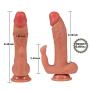 Lfcmf Realistic 8.46 inch Massage handsfree with Strong Sucker for Women, 100% high Quality Silicone Lfcmf
