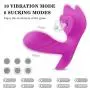 Remote Control G-Spotter Wearable Vibrantor 10 Vibration Modes & Suking Function Silicone Waterproof USB Rechargeable for Women Couples(Purple) Remote Control G-Spotter Wearable Vibrantor 10 Vibration Modes & Suking Function Silicone Waterproof USB Rechargeable for Women Couples(Purple)