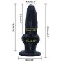 Massaging Vibrant Wand Beginner Anales Trainer Set Men and Women Share Happy Trainer Toys Realistic Silicone Anales Plugs (Color: Black) - R2020D
