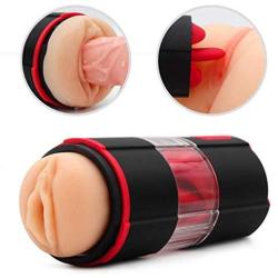 SHOOPPEE 2-in-1 Throat Automatic Piston Telescopic Rotate Six Toys Hands Free Oral Sucking Cup Endless Pleasure Toys for Men Relax Muscle,Sexy Underwear T-Shirt