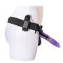Adjustable Straps Perfect Size Adult Men Hollow Strap On Silicone Empty fits Most Men and Women - Purple