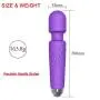 Mini Wand Massager, Personal Handheld Electric Cordless Body Massage Wand Powerful Vibrate Rechargeable Waterproof Wand - 20 Pulsation 8 Speed, Calypso Purple Mini Wand Massager, Personal Handheld Electric Cordless Body Massage Wand Powerful Vibrate Rechargeable Waterproof Wand - 20 Pulsation 8 Speed, Calypso Purple