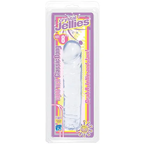 Crystal Jellies 10" Classic Dildo - Clear Crystal Jellies 10" Classic Dildo - Clear