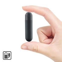 VSSHE Bullet Massager Rechargeable for Travel - 10 Speed Portable Waterproof Bullet Viberate Toys for Muscle Therapeutic (Black Without Box)